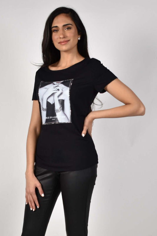 Frank Lyman Top 214165U Black bmboutique1.myshopify.com