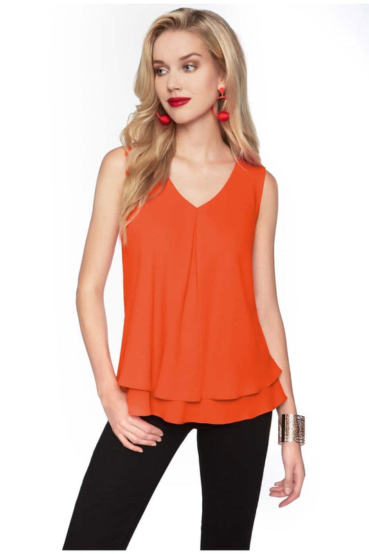 Frank Lyman Top Style 61175-ORNG from BelleMiaBoutique.com 