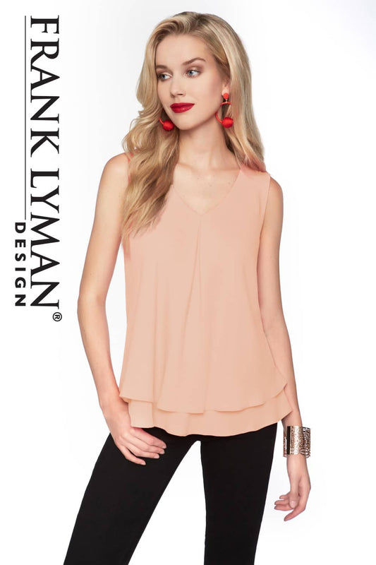Frank Lyman Top Style 61175-PCH Pfirsich Belle Mia Boutique