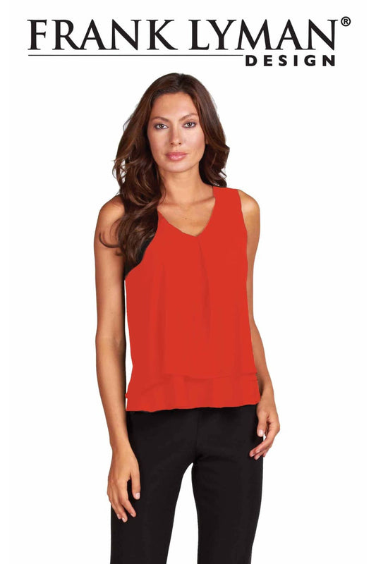 Frank Lyman Top Style 61175-RD RED from BelleMiaBoutique.com 