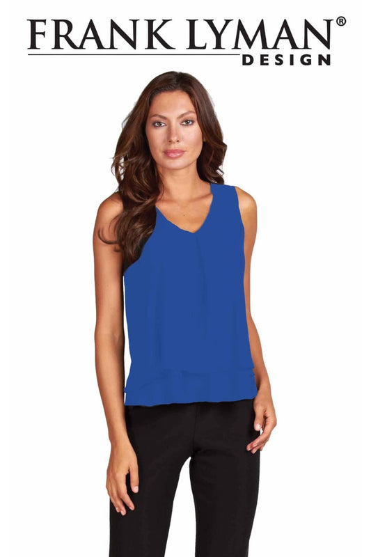 Frank Lyman Top Style 61175-ROYL Royal from BelleMiaBoutique.com 
