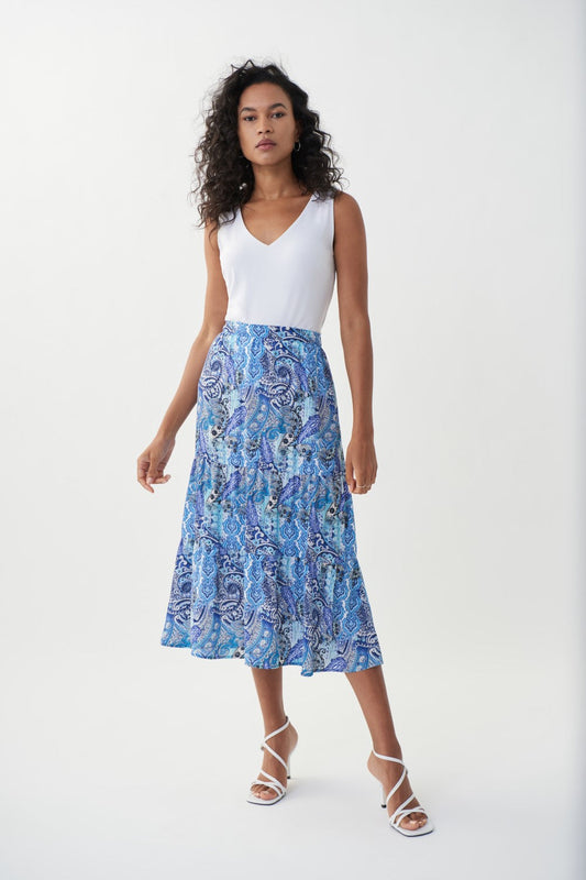 Women's Fashion Short Front Long Back Casual Print A-line Skirt#yxnhfz52392