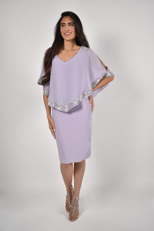 Lyman Dress 228244 Lavender/Silver