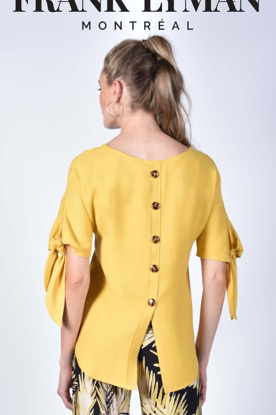 Frank Lyman Top 211157-Y Yellow Belle Mia Boutique