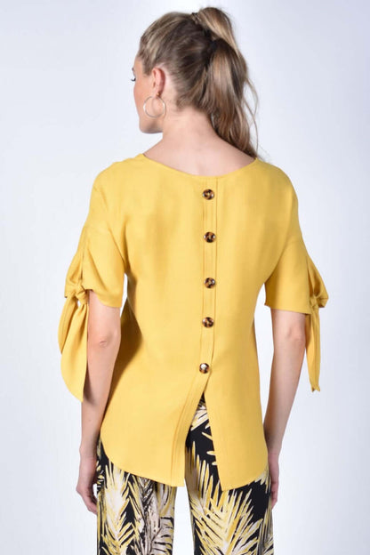 Frank Lyman Top 211157-Y Yellow Belle Mia Boutique