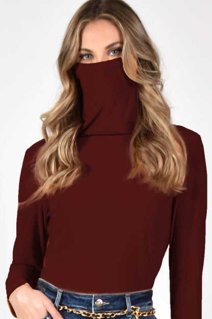 Frank Lyman Top 216055 Burgundy Belle Mia Boutique